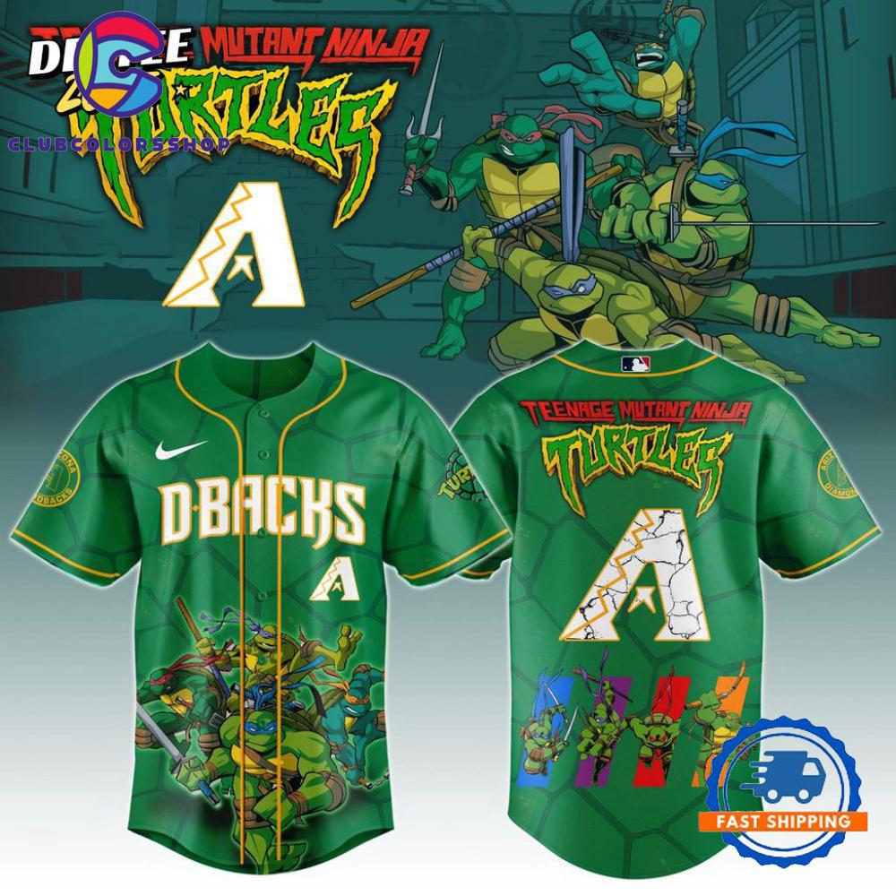 MLB Arizona Diamondbacks x Teenage Mutant Ninja Turtles Baseball Jersey