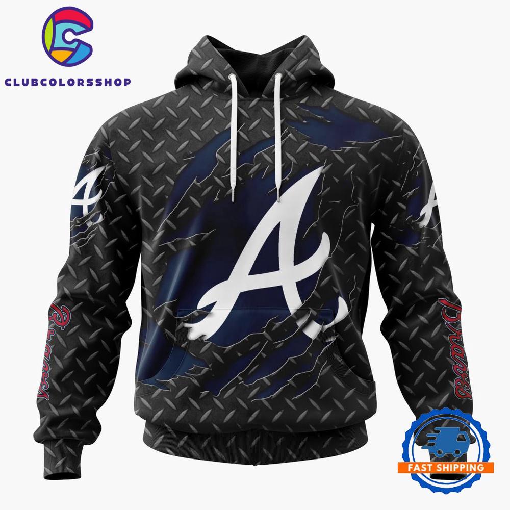 MLB Atlanta Braves Special Black Metal Design Hoodie, TShirt, Sweatshirt