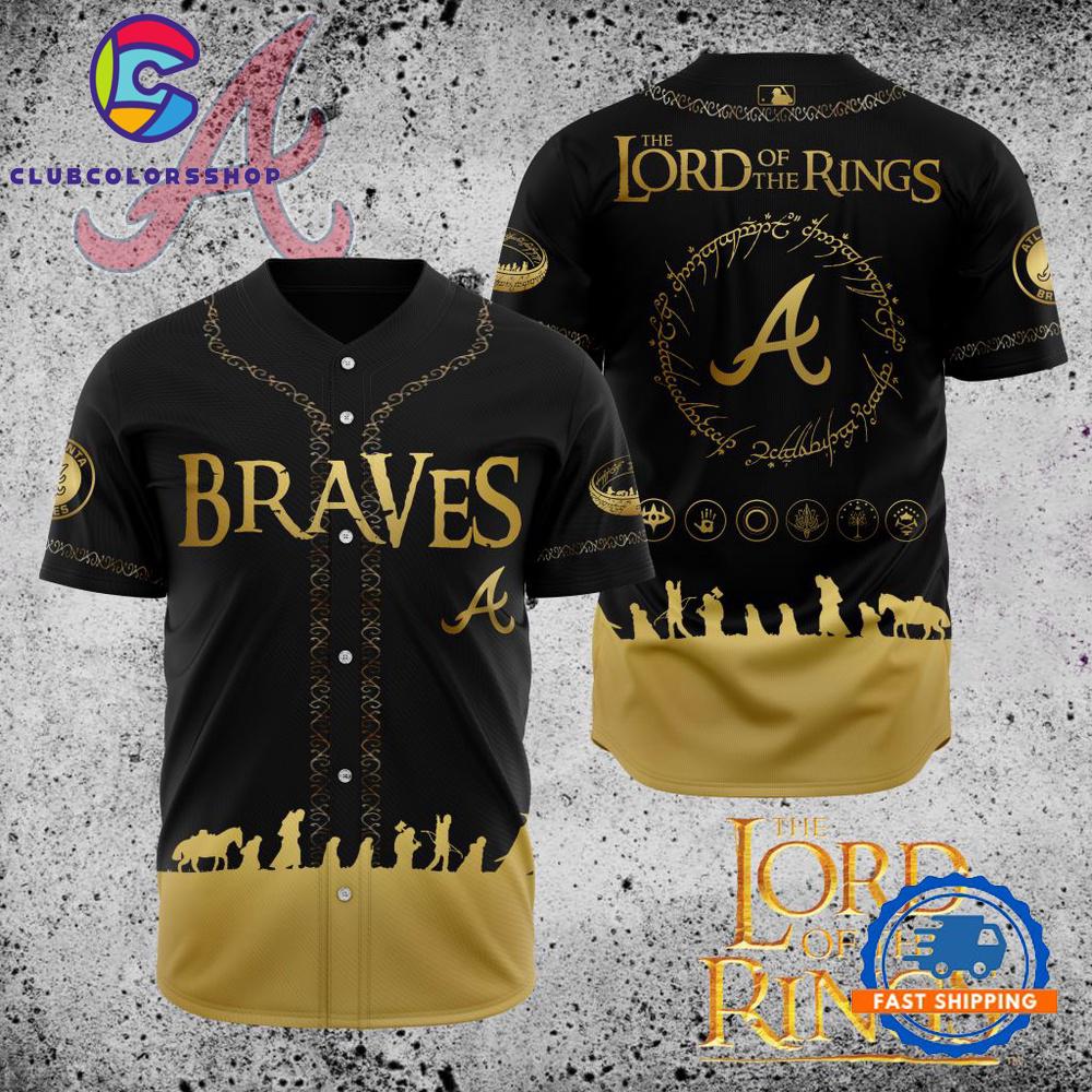 MLB Atlanta Braves The Lord Of The Rings Baseball Jersey