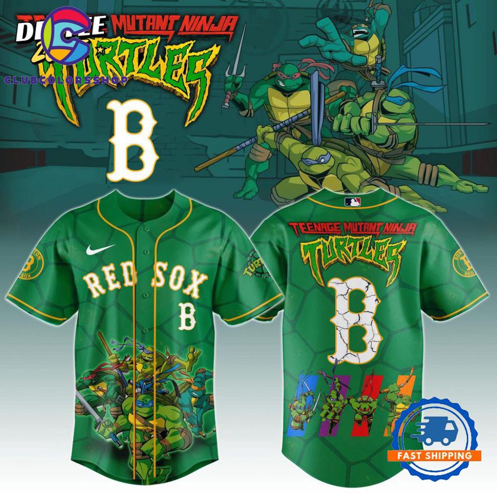 MLB Boston Red Sox x Teenage Mutant Ninja Turtles Baseball Jersey
