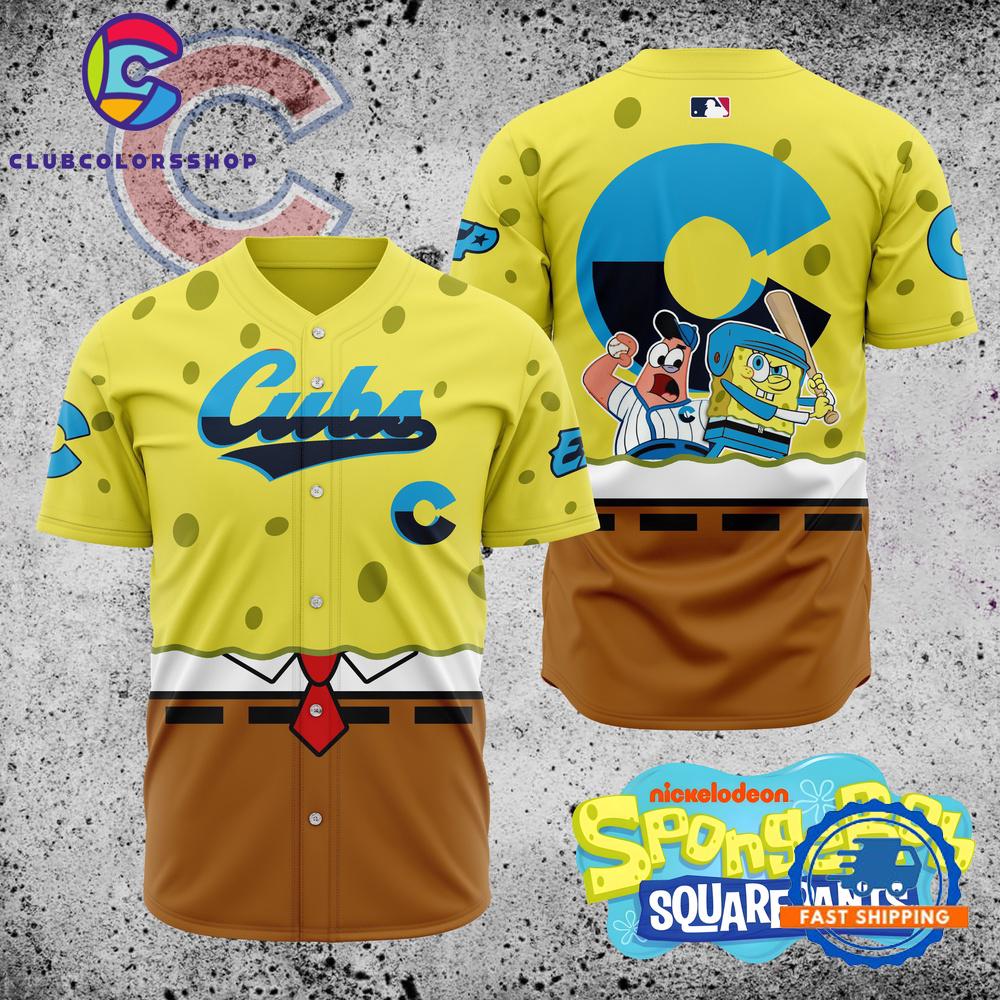 MLB Chicago Cubs x SpongeBob SquarePants Baseball Jersey