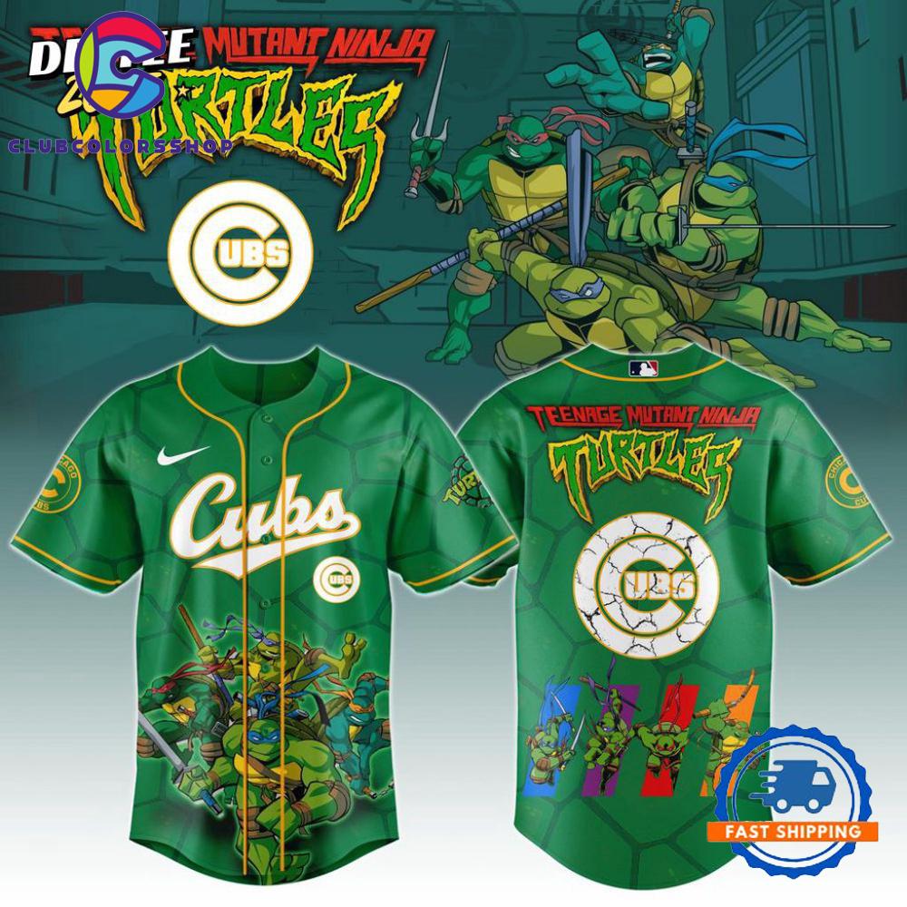 MLB Chicago Cubs x Teenage Mutant Ninja Turtles Baseball Jersey