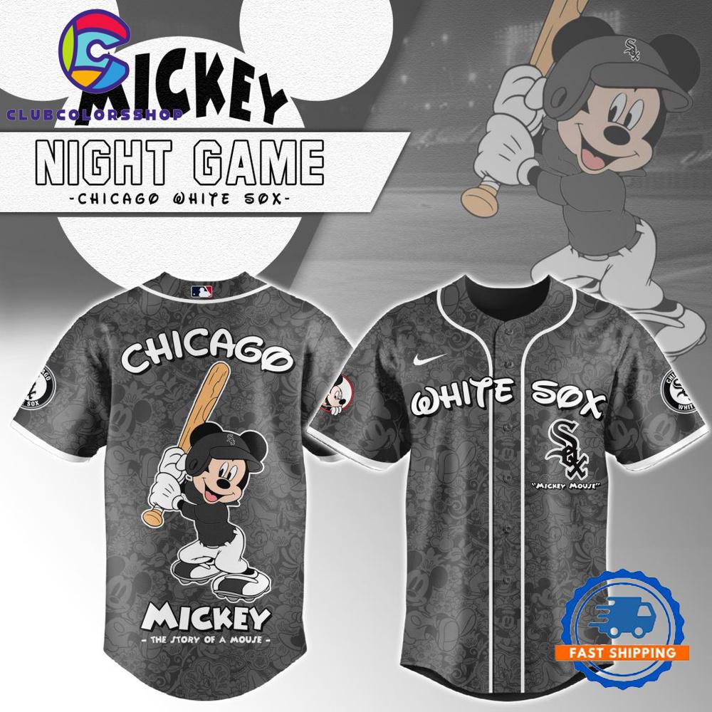 MLB Chicago White Sox Mickey Mouse Baseball Jersey