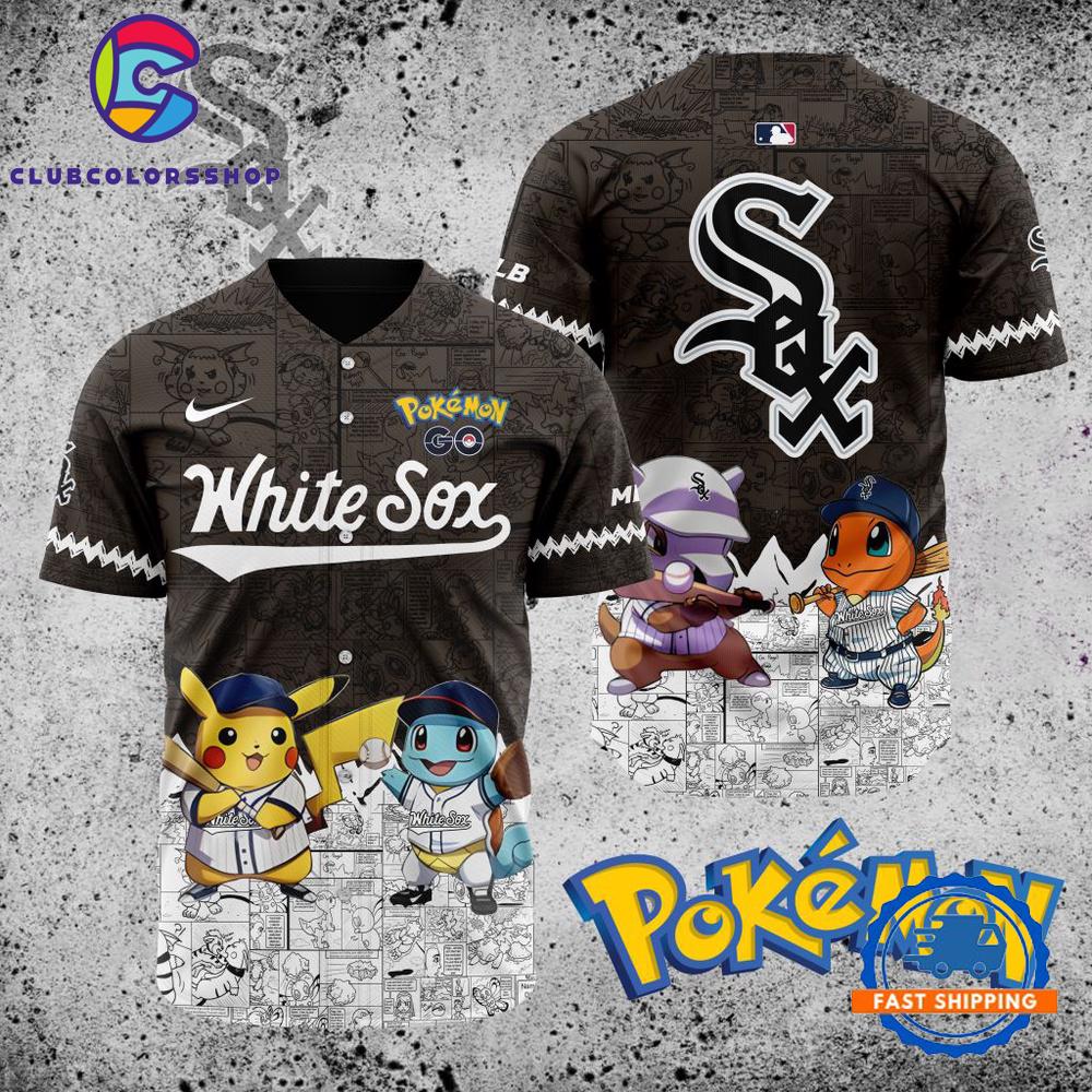 MLB Chicago White Sox x Pokemon Baseball Jersey