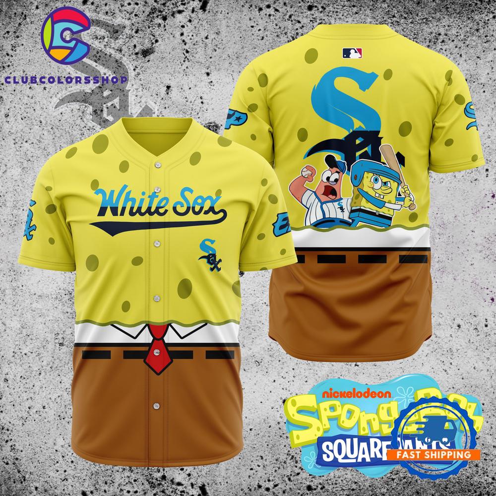 MLB Chicago White Sox x SpongeBob SquarePants Baseball Jersey