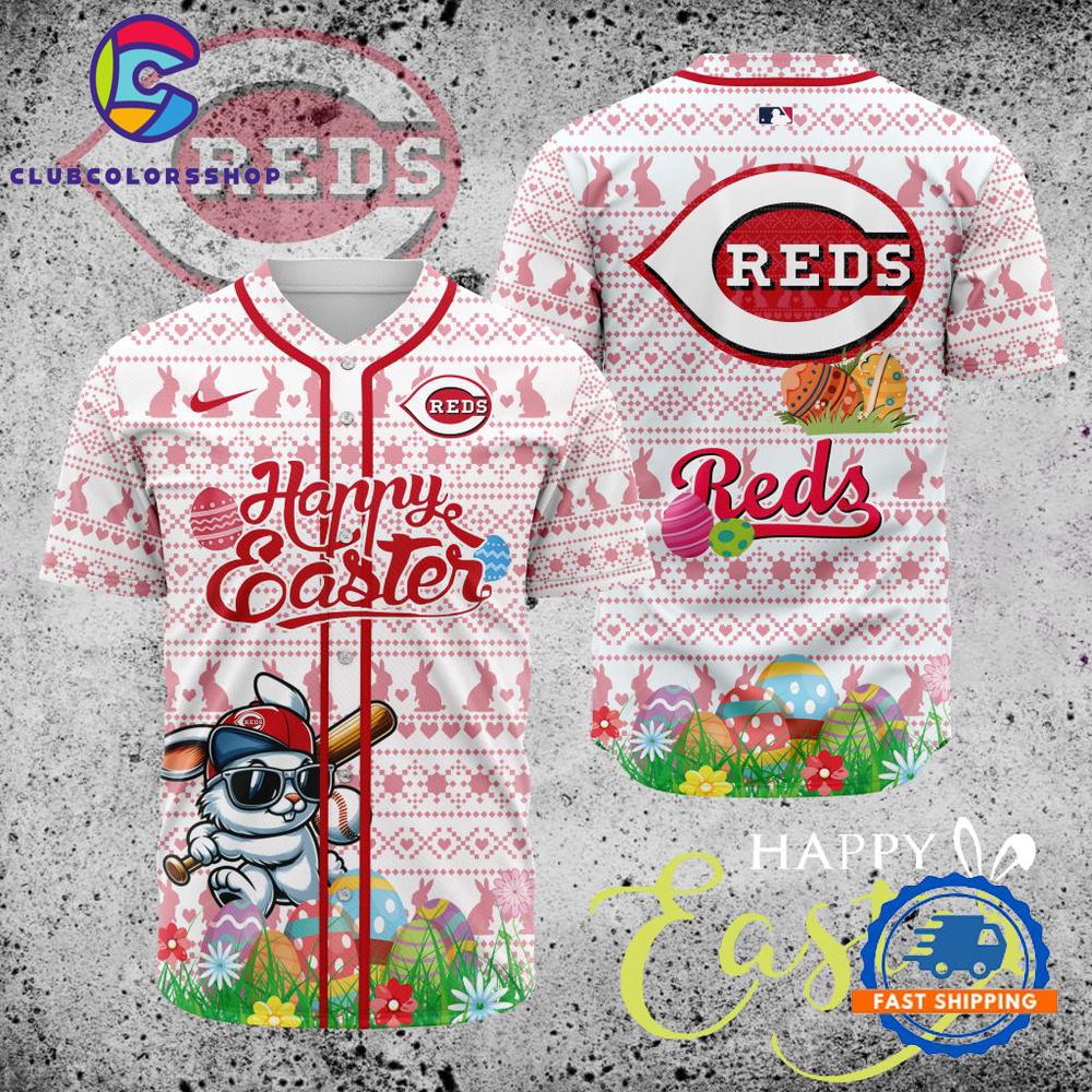 MLB Cincinnati Reds Happy Easter Baseball Jersey
