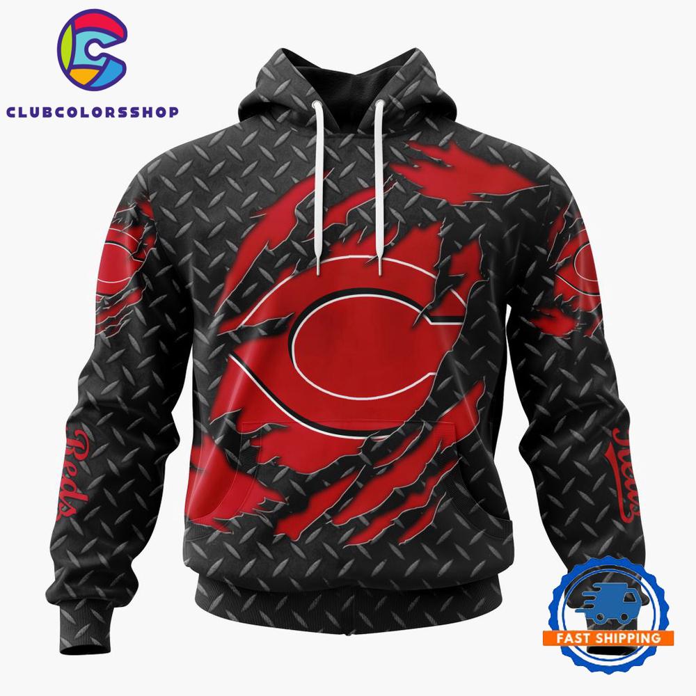 MLB Cincinnati Reds Special Black Metal Design Hoodie, TShirt, Sweatshirt