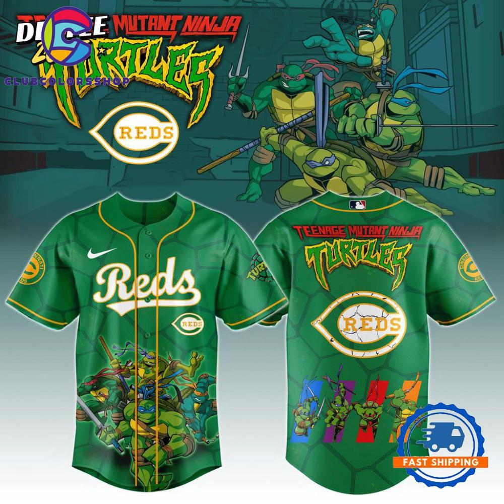 MLB Cincinnati Reds x Teenage Mutant Ninja Turtles Baseball Jersey