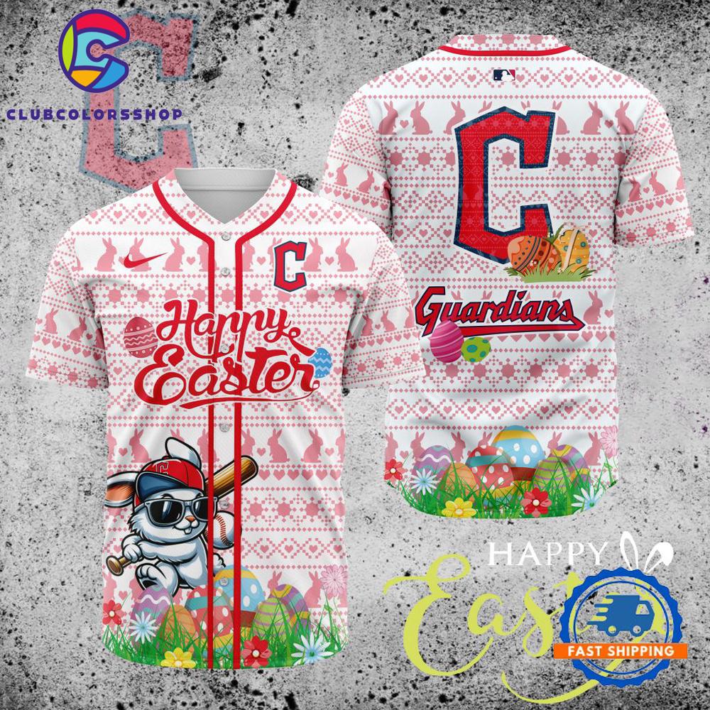 MLB Cleveland Guardians Happy Easter Baseball Jersey