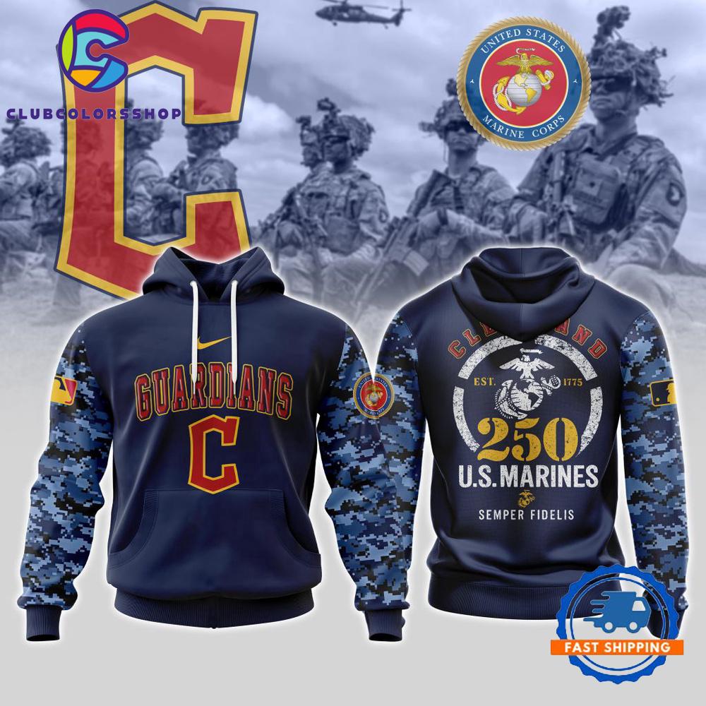 MLB Cleveland Guardians USMC 250th Birthday Design T Shirt, Hoodie, Sweatshirt MLB Cleveland Guardians USMC 250th Birthday Design T Shirt, Hoodie, Sweatshirt