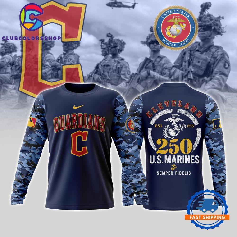 MLB Cleveland Guardians USMC 250th Birthday Design T Shirt, Hoodie, Sweatshirt MLB Cleveland Guardians USMC 250th Birthday Design T Shirt, Hoodie, Sweatshirt
