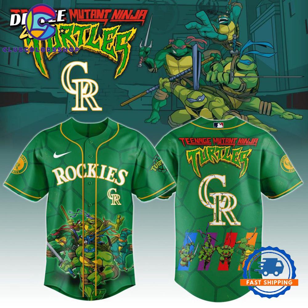 MLB Colorado Rockies x Teenage Mutant Ninja Turtles Baseball Jersey