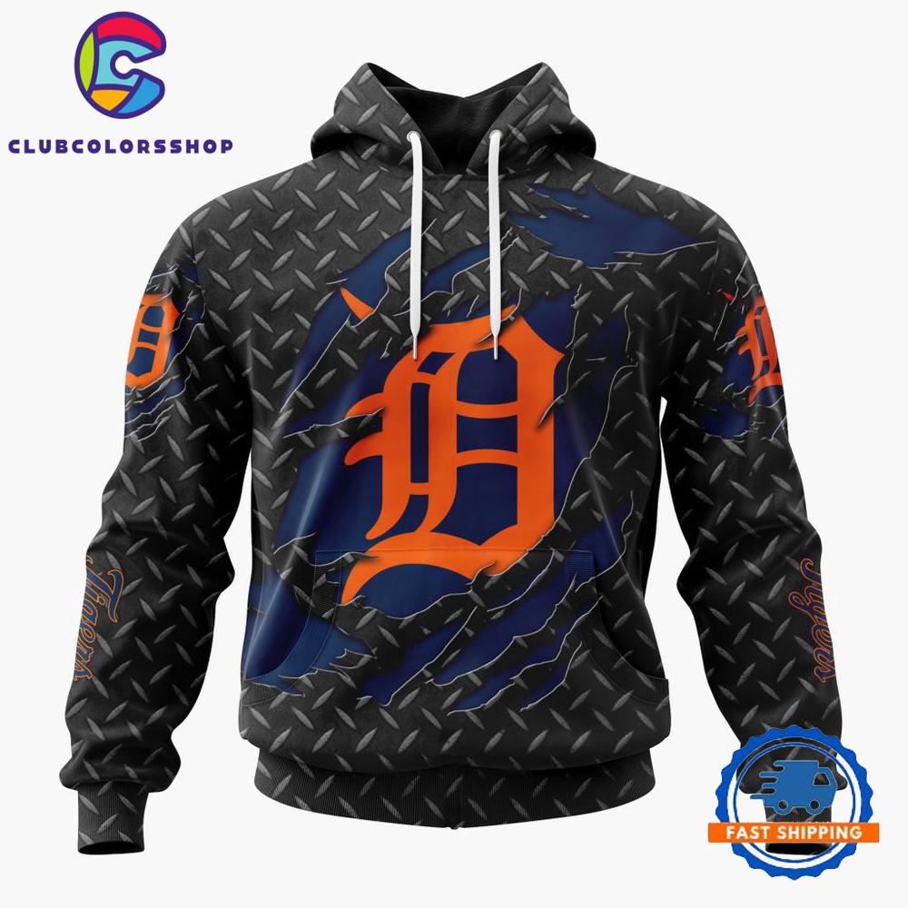 MLB Detroit Tigers Special Black Metal Design Hoodie, TShirt, Sweatshirt