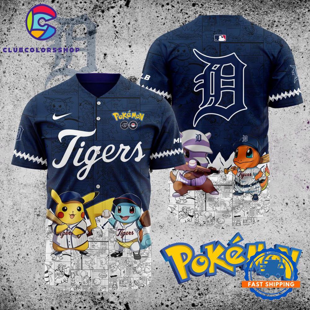 MLB Detroit Tigers x Pokemon Baseball Jersey