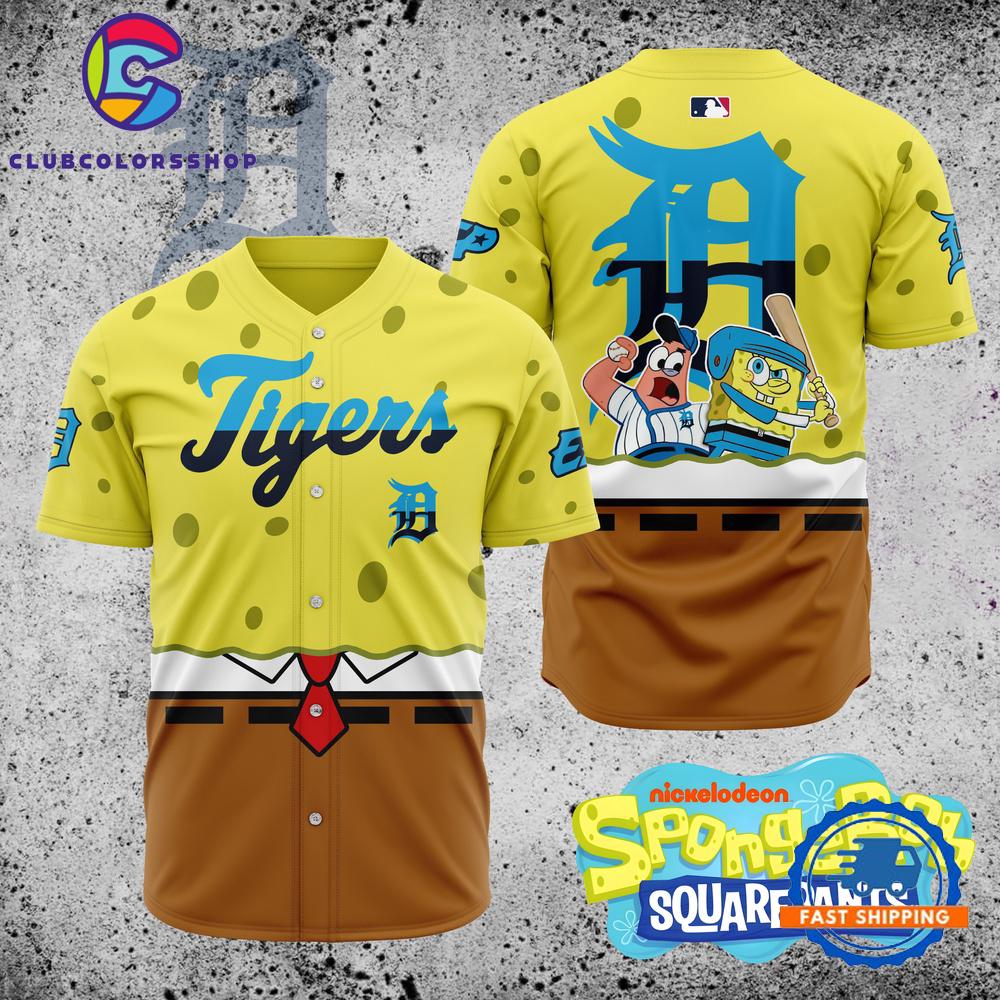 MLB Detroit Tigers x SpongeBob SquarePants Baseball Jersey