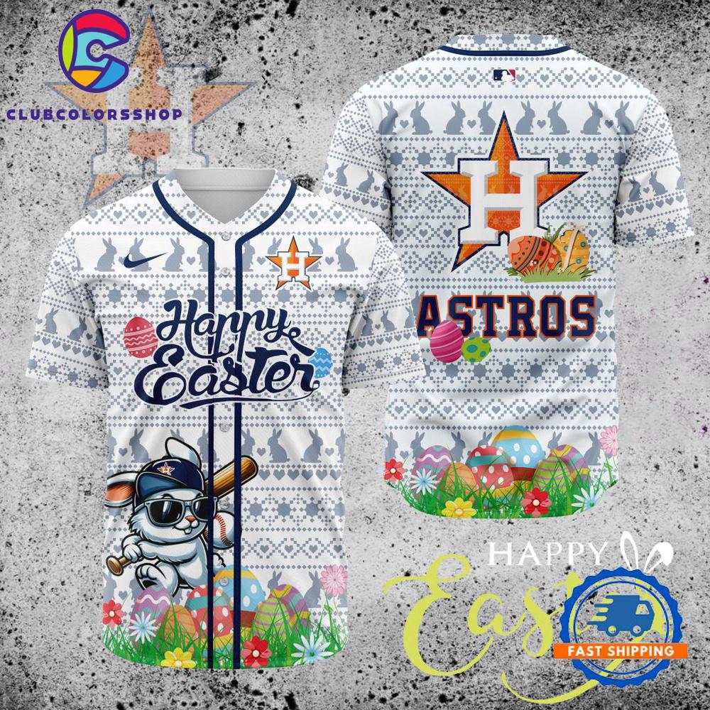 MLB Houston Astros Happy Easter Baseball Jersey