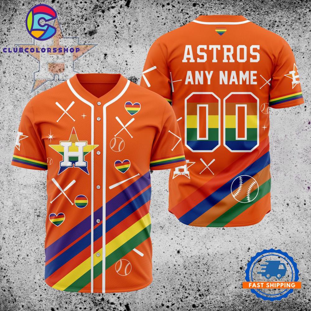 MLB Houston Astros Pride Heritage Baseball Jersey