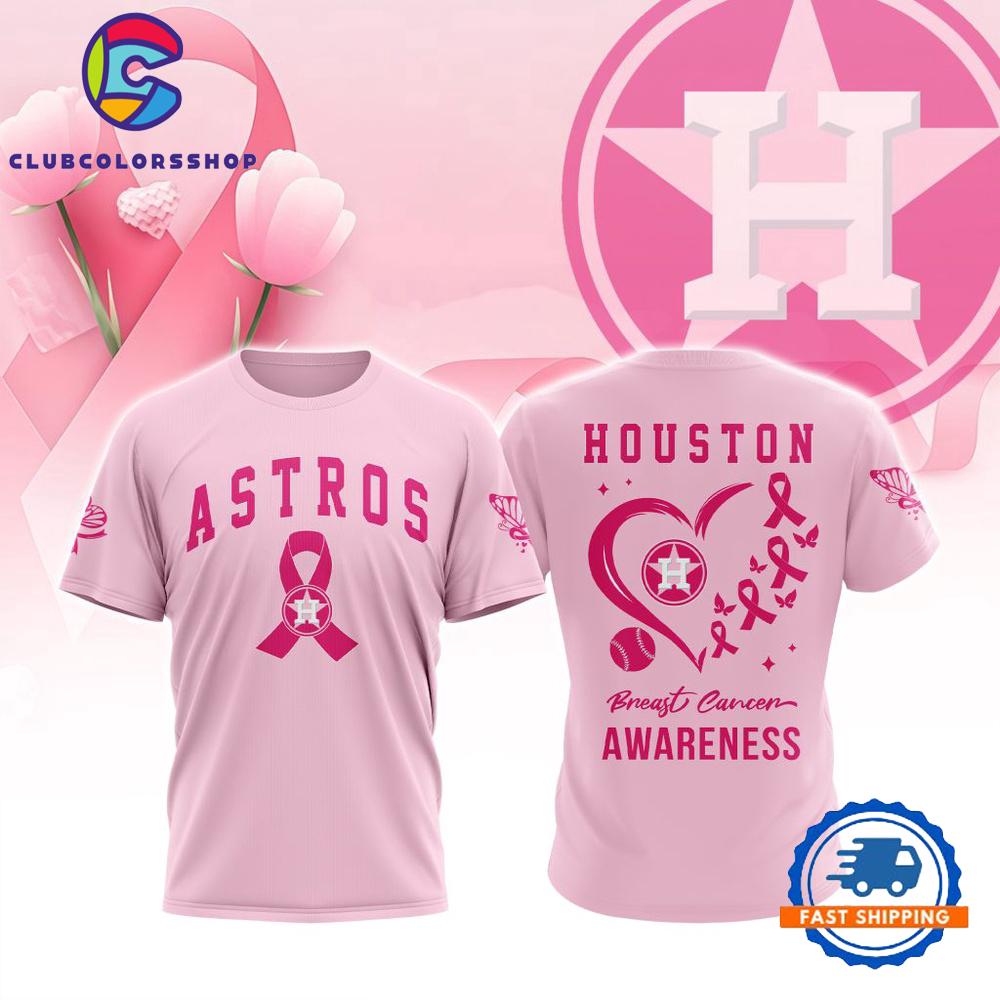 MLB Houston Astros Special Pink Breast Cancer Awareness Design T Shirt, Hoodie, Long Sleeve Shirt