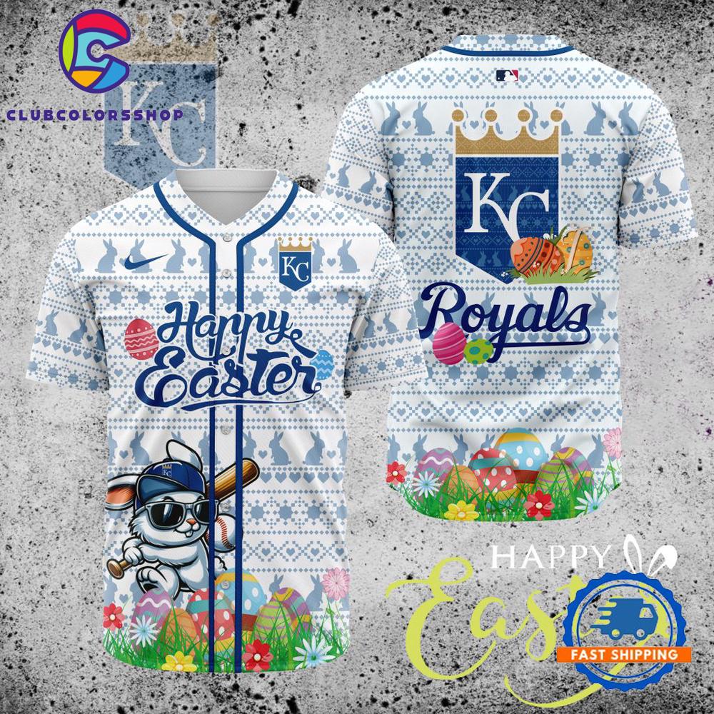 MLB Kansas City Royals Happy Easter Baseball Jersey