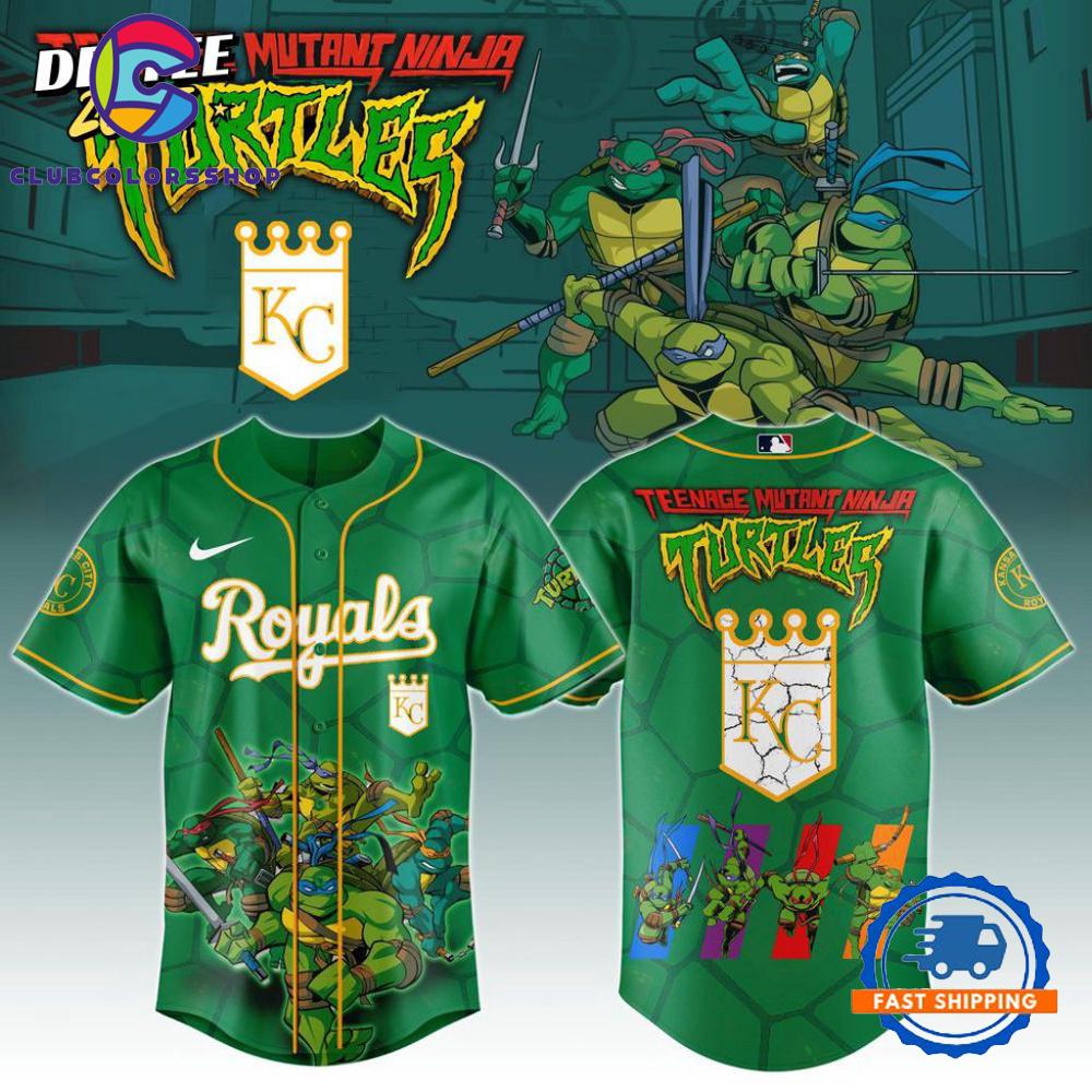 MLB Kansas City Royals x Teenage Mutant Ninja Turtles Baseball Jersey