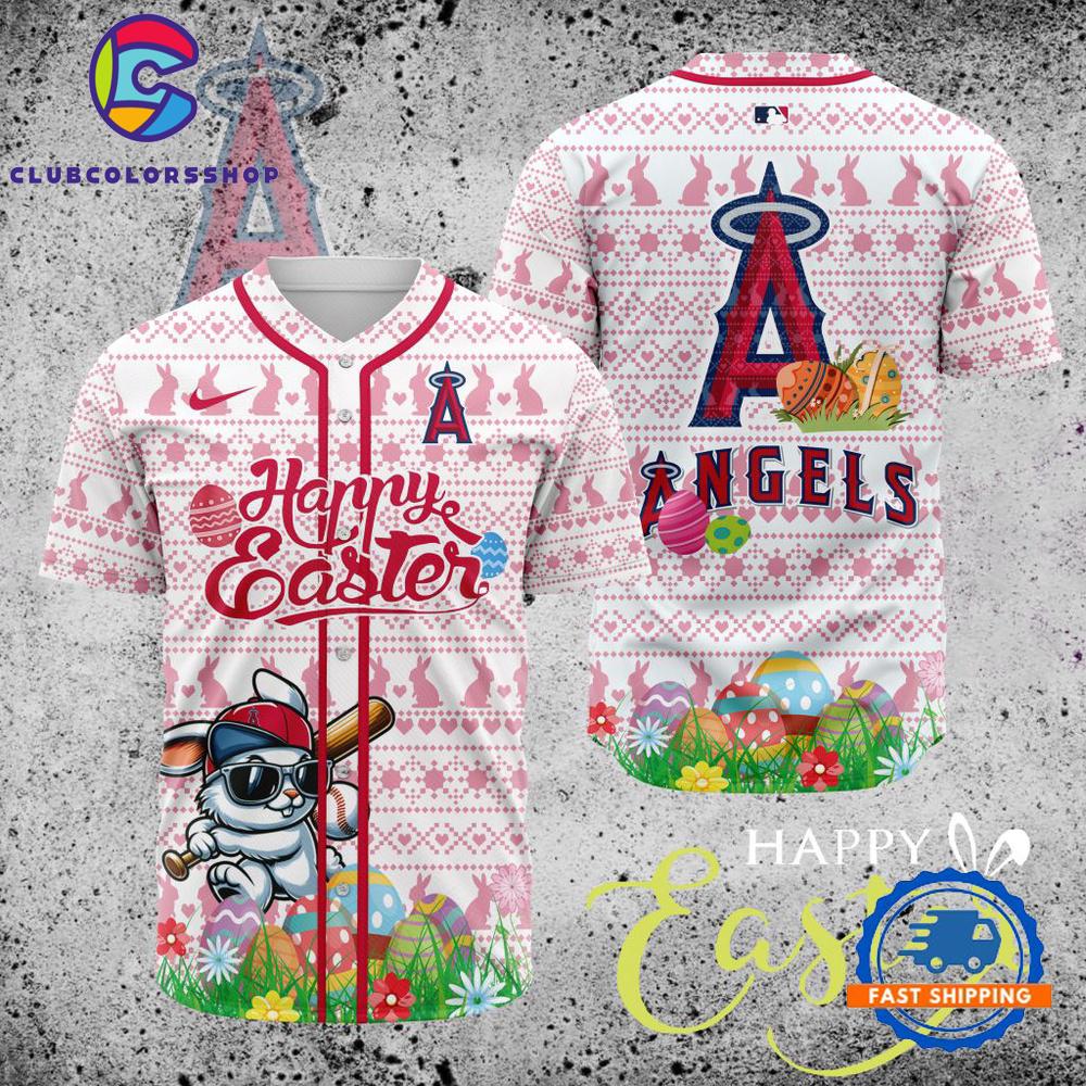 MLB Los Angeles Angels Happy Easter Baseball Jersey