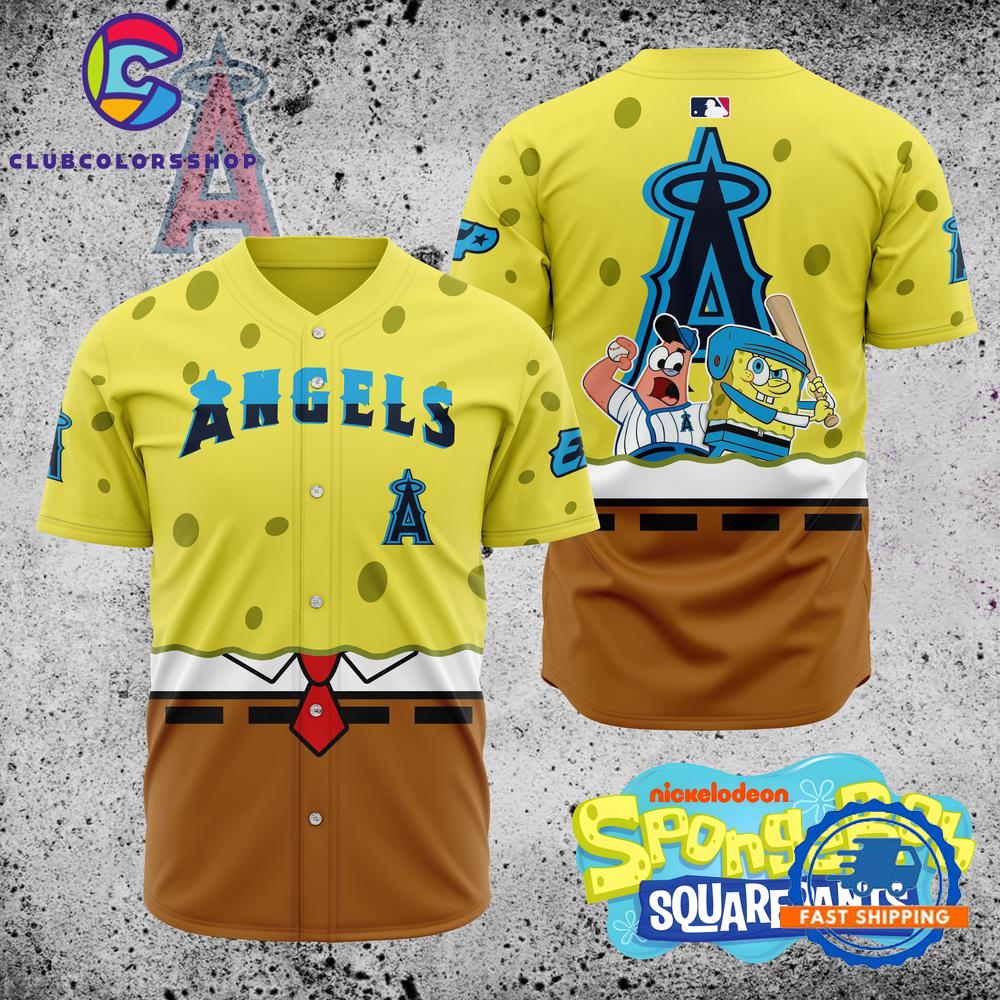 MLB Los Angeles Angels x SpongeBob SquarePants Baseball Jersey