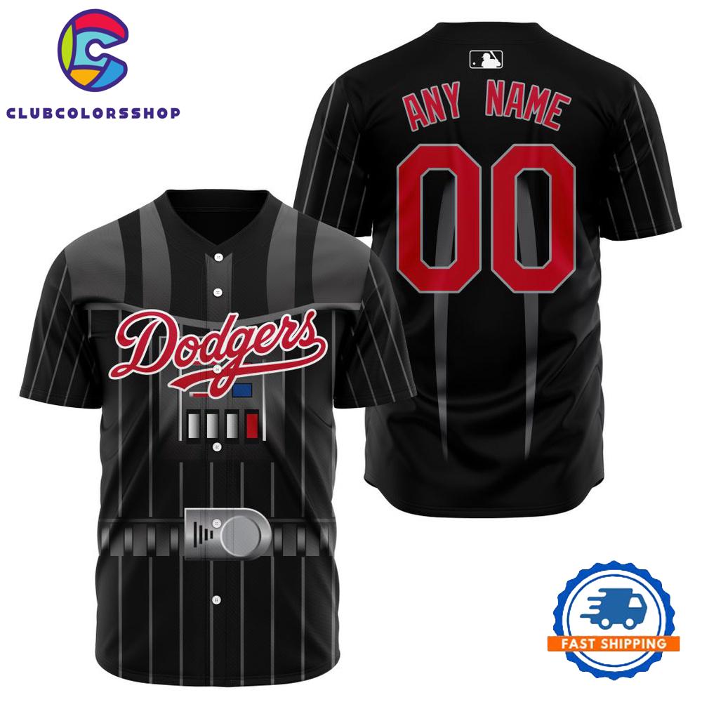 MLB Los Angeles Dodgers Special Star Wars Darth Vader Design Jersey Shirt