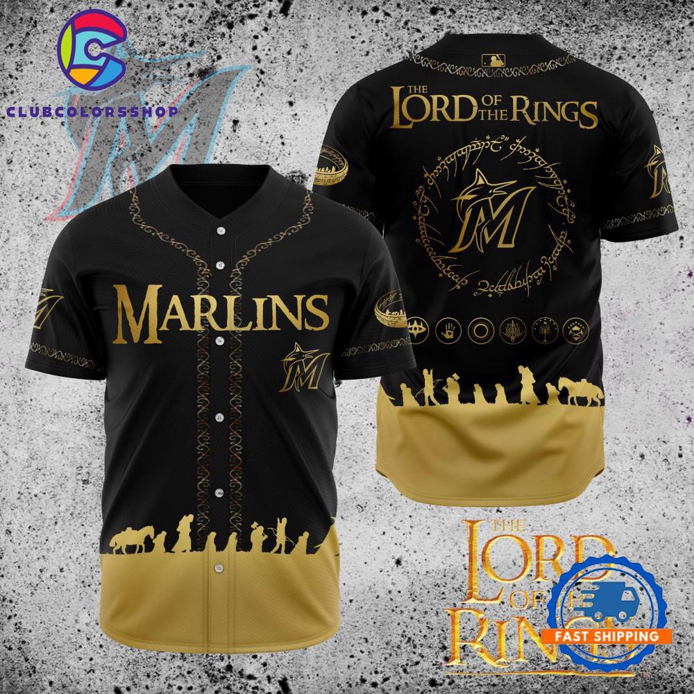 MLB Miami Marlins The Lord Of The Rings Baseball Jersey