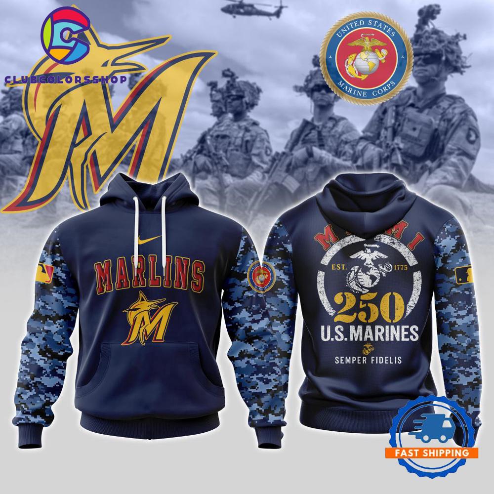 MLB Miami Marlins USMC 250th Birthday Design T Shirt, Hoodie, Sweatshirt MLB Miami Marlins USMC 250th Birthday Design T Shirt, Hoodie, Sweatshirt