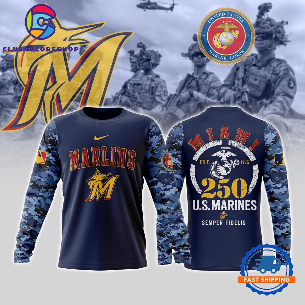 MLB Miami Marlins USMC 250th Birthday Design T Shirt, Hoodie, Sweatshirt MLB Miami Marlins USMC 250th Birthday Design T Shirt, Hoodie, Sweatshirt