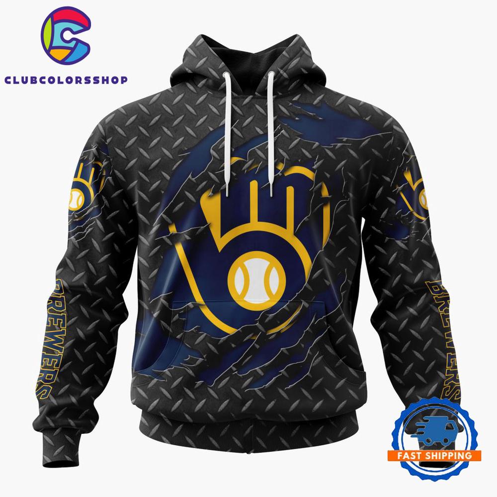 MLB Milwaukee Brewers Special Black Metal Design Hoodie, TShirt, Sweatshirt