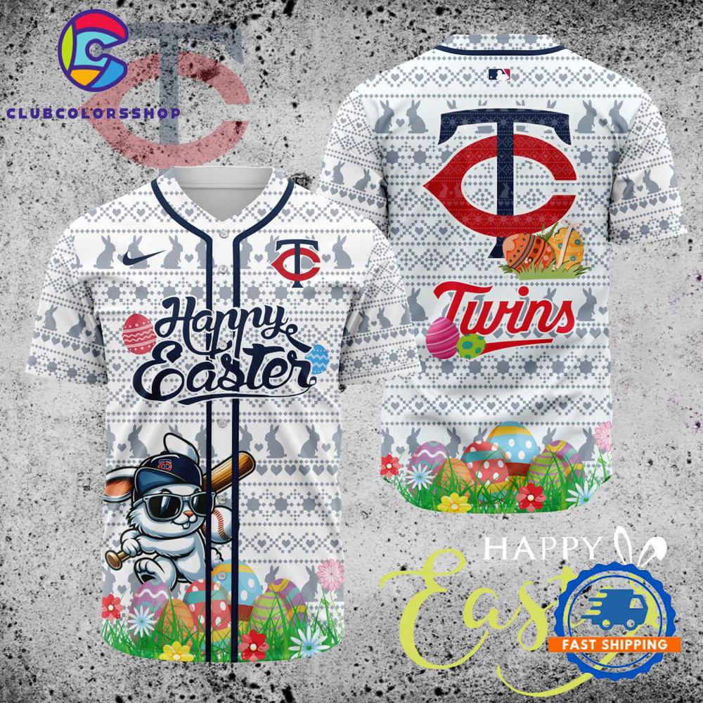 MLB Minnesota Twins Happy Easter Baseball Jersey
