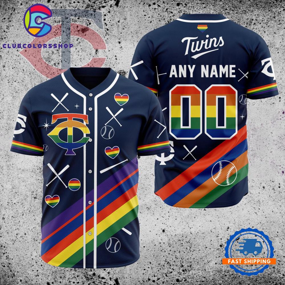 MLB Minnesota Twins Pride Heritage Baseball Jersey