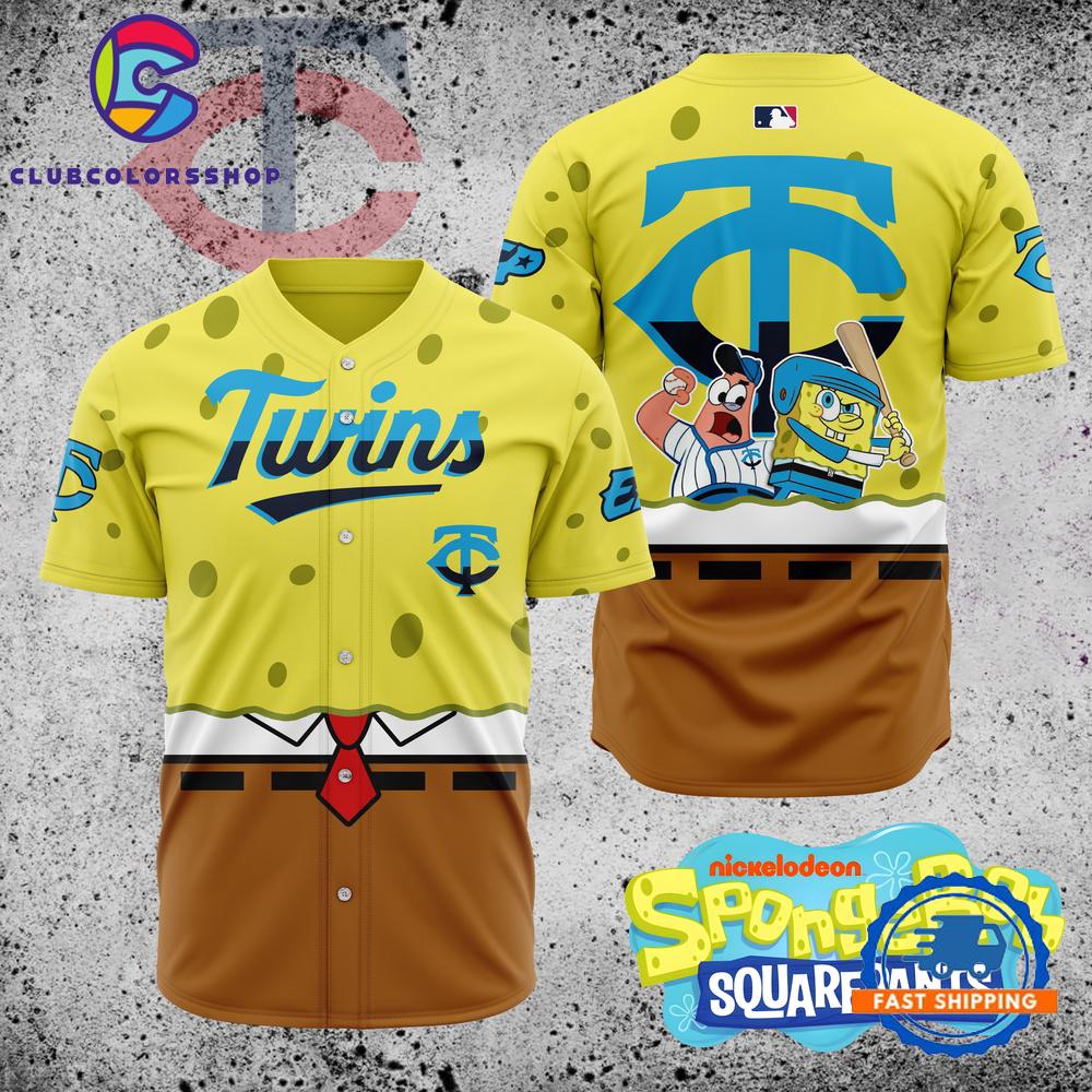 MLB Minnesota Twins x SpongeBob SquarePants Baseball Jersey