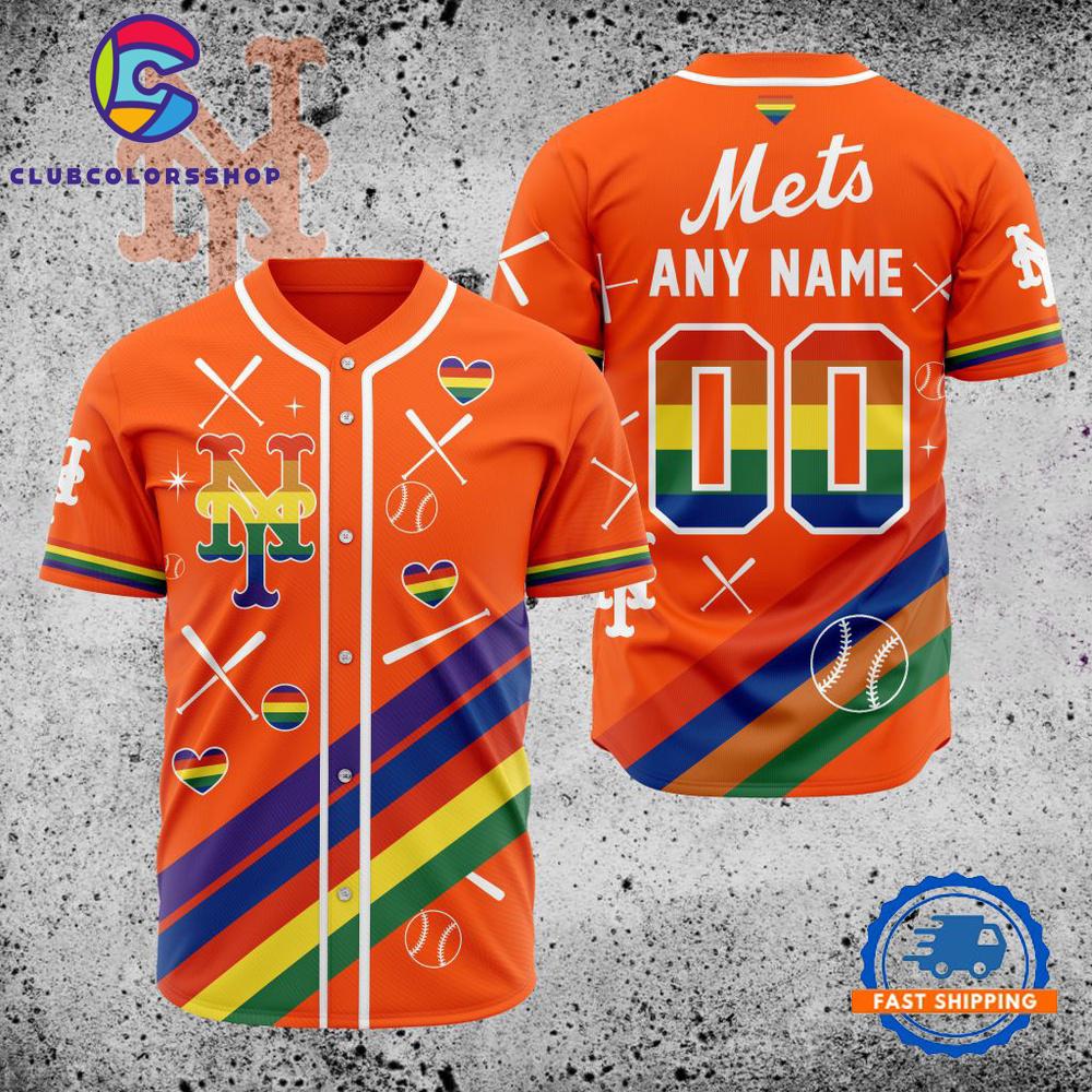 MLB New York Mets Pride Heritage Baseball Jersey