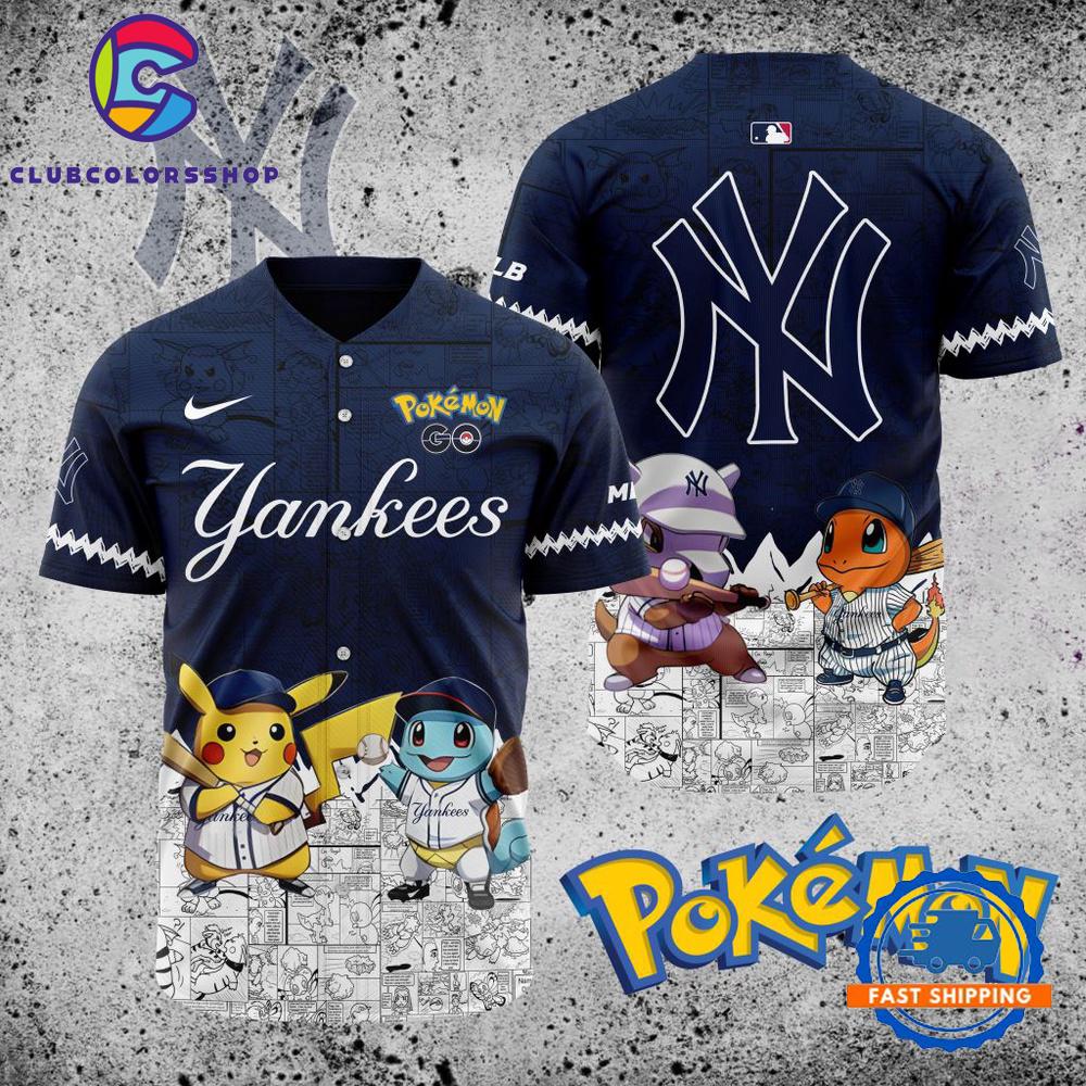 MLB New York Yankees x Pokemon Baseball Jersey