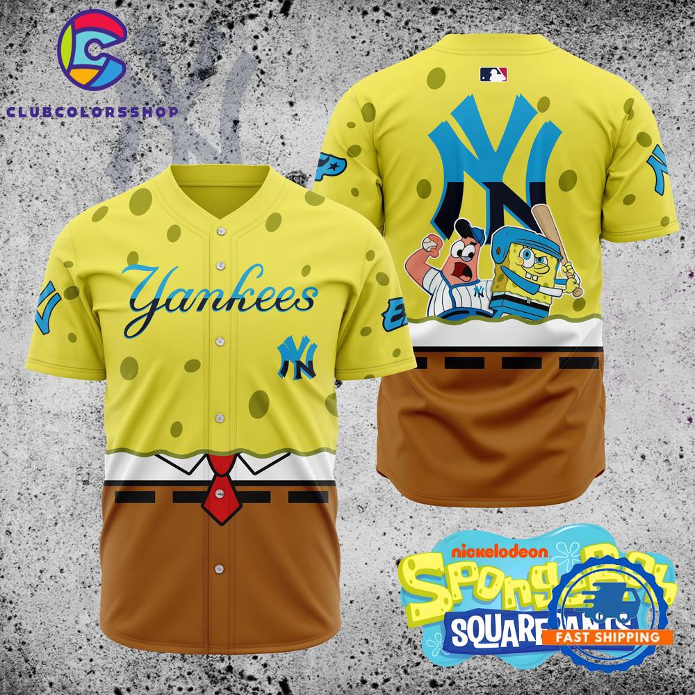 MLB New York Yankees x SpongeBob SquarePants Baseball Jersey