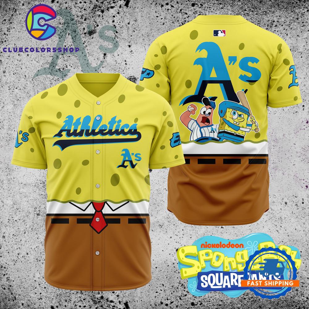 MLB Oakland Athletics x SpongeBob SquarePants Baseball Jersey
