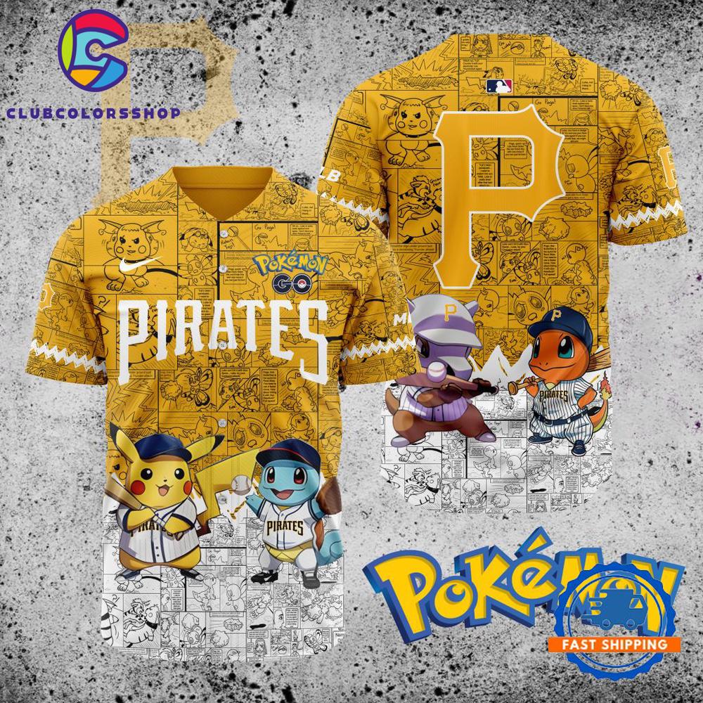 MLB Pittsburgh Pirates x Pokemon Baseball Jersey