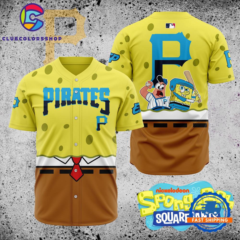 MLB Pittsburgh Pirates x SpongeBob SquarePants Baseball Jersey