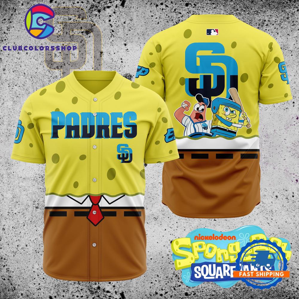 MLB San Diego Padres x SpongeBob SquarePants Baseball Jersey