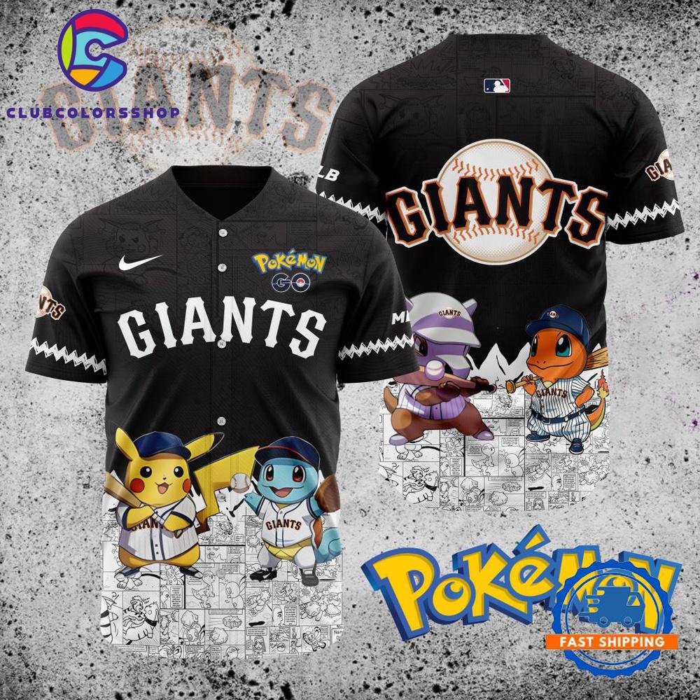 MLB San Francisco Giants x Pokemon Baseball Jersey