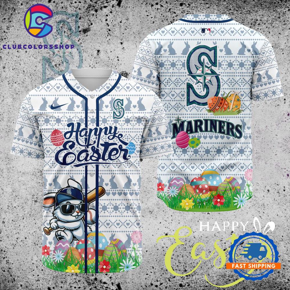 MLB Seattle Mariners Happy Easter Baseball Jersey