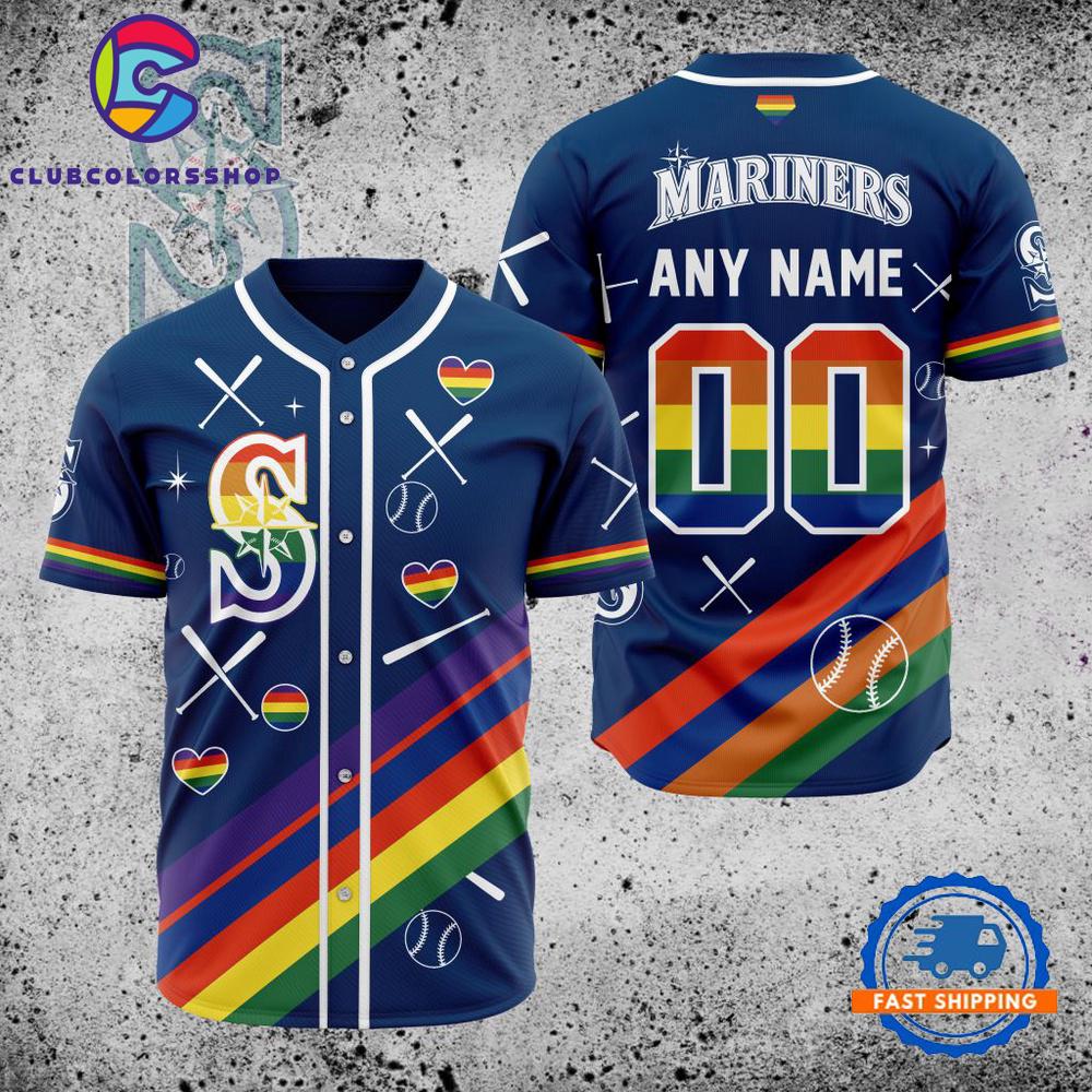 MLB Seattle Mariners Pride Heritage Baseball Jersey