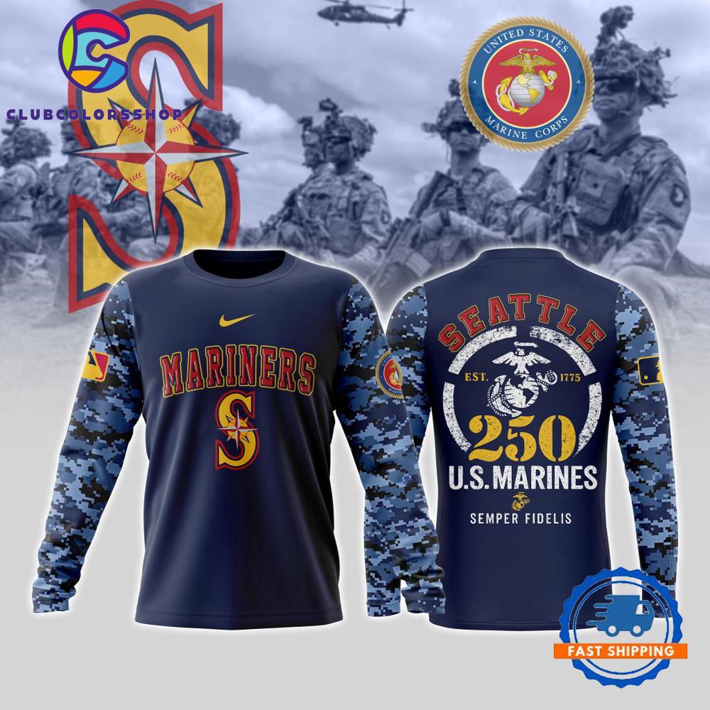 MLB Seattle Mariners USMC 250th Birthday Design T Shirt, Hoodie, Sweatshirt MLB Seattle Mariners USMC 250th Birthday Design T Shirt, Hoodie, Sweatshirt