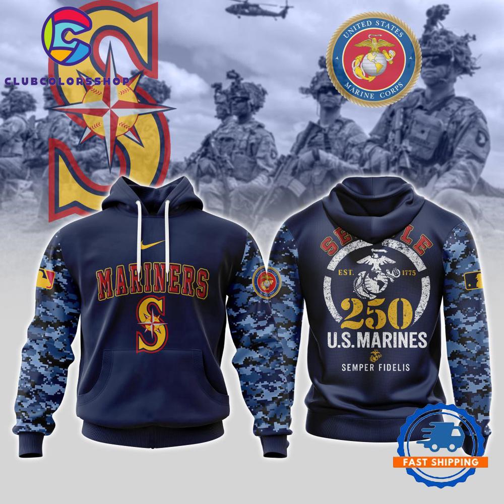 MLB Seattle Mariners USMC 250th Birthday Design T Shirt, Hoodie, Sweatshirt MLB Seattle Mariners USMC 250th Birthday Design T Shirt, Hoodie, Sweatshirt