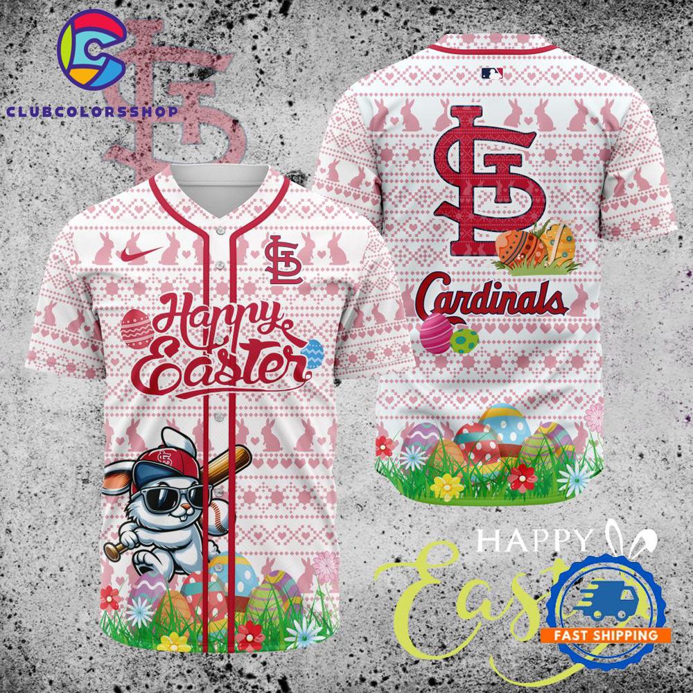MLB St. Louis Cardinals Happy Easter Baseball Jersey