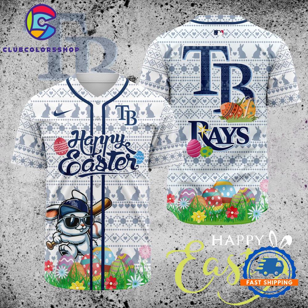 MLB Tampa Bay Rays Happy Easter Baseball Jersey