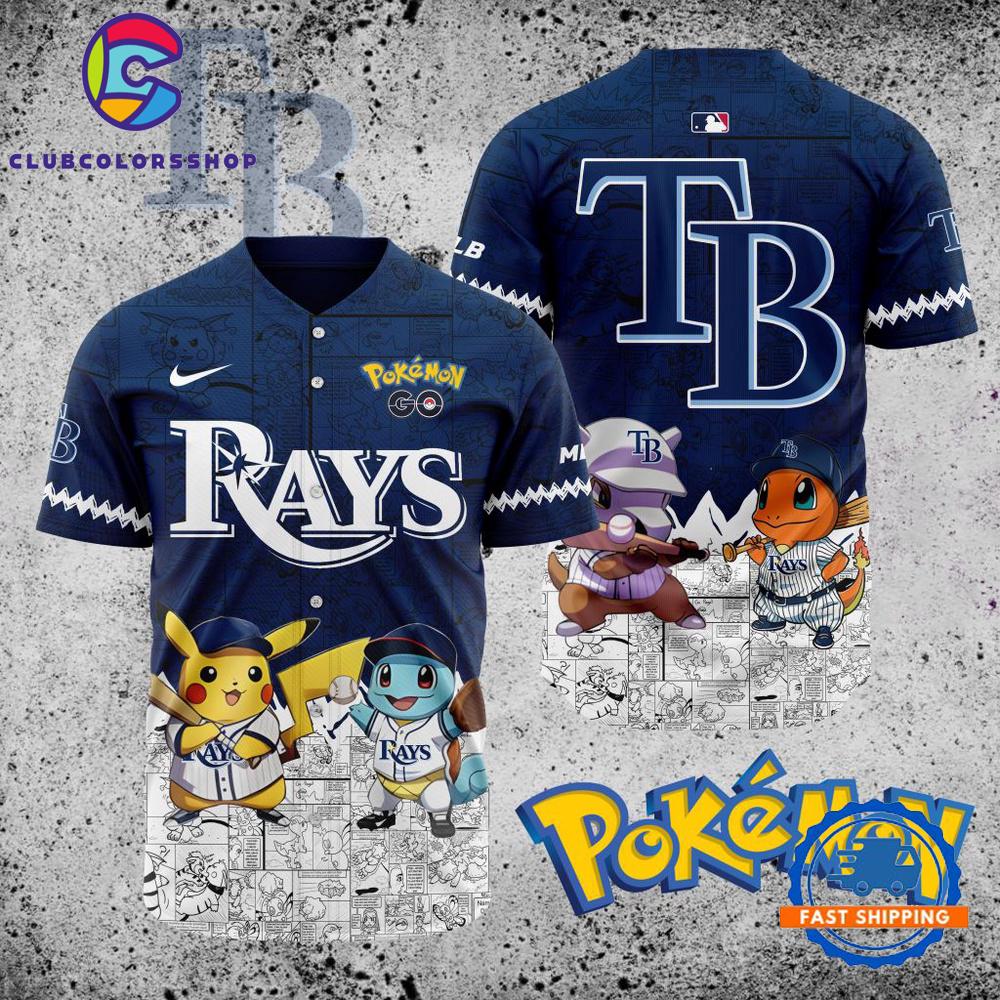 MLB Tampa Bay Rays x Pokemon Baseball Jersey