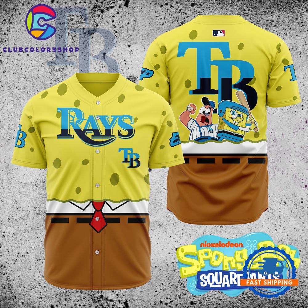 MLB Tampa Bay Rays x SpongeBob SquarePants Baseball Jersey